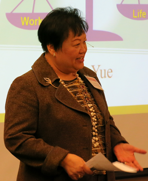Drina Yue spoke about life balance during the WCS Keynote on October 19, 2017.