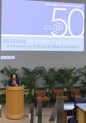Chancellor Phyllis Wise gave opening remarks at the 50th Anniversary Celebration on October 24.