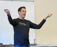 Joel Poloney returned to Illinois to share his insights on startups with CS @ ILLINOIS  students.