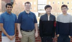 The Quadrature Rules team will represent the University of Illinois at the ICPC world finals in Morocco in May. From left: Team coach and CS graduate student Uttam Thakore, TAM graduate student Timothy Smith, CS senior Joon Young (Mike) Seo, and CS junior Ruihan Shan.