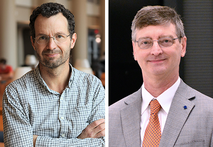 Aerospace professor Jonathan Freund (left) and CS professor Bill Gropp (right) are co-directors of the new $17 million Center for Exascale-enabled Scramjet Design.&nbsp;