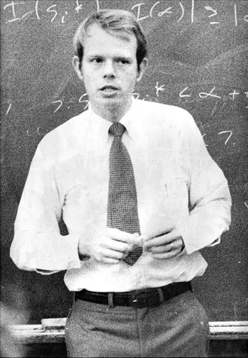 Saylor in his classroom, circa 1969.