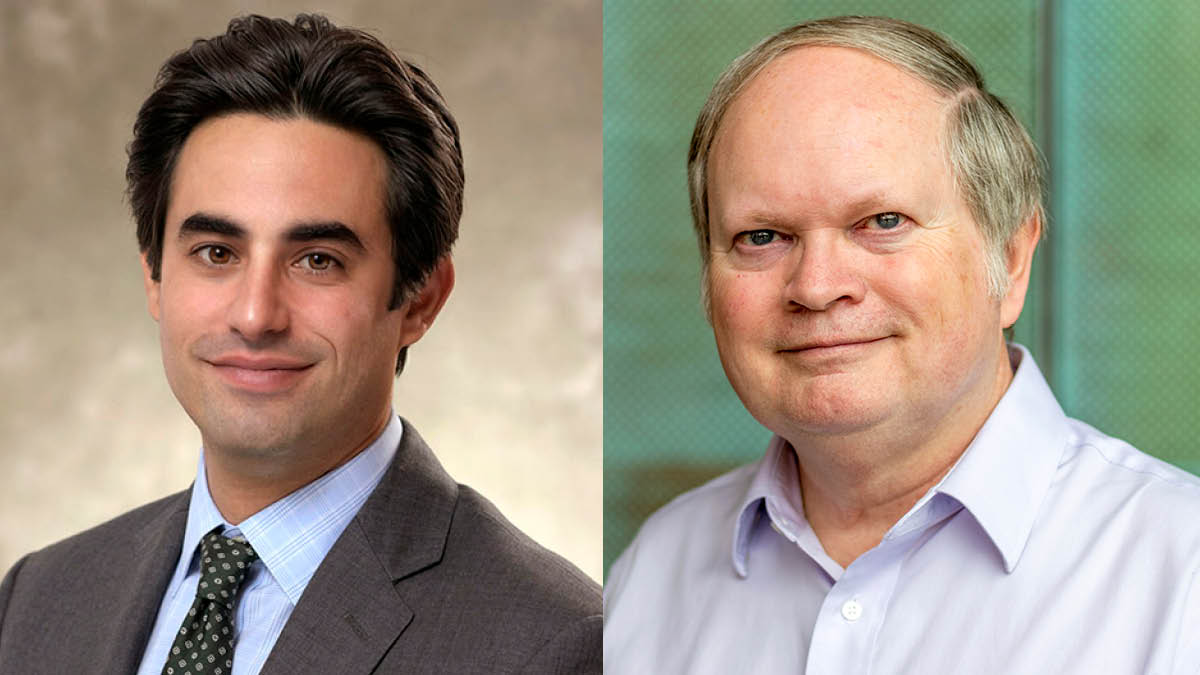 Jacob S. Sherkow, left, and Carl Gunter are interested in developing new ways to protect genomic privacy.